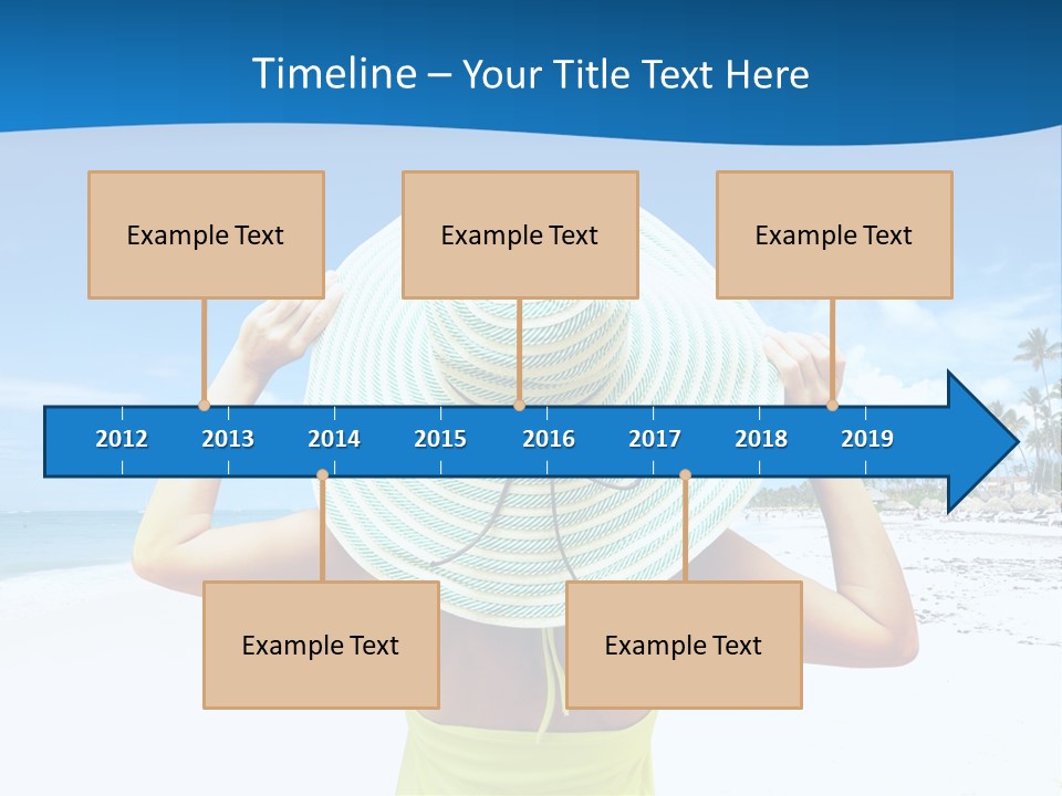 Mexican Girl Ocean PowerPoint Template
