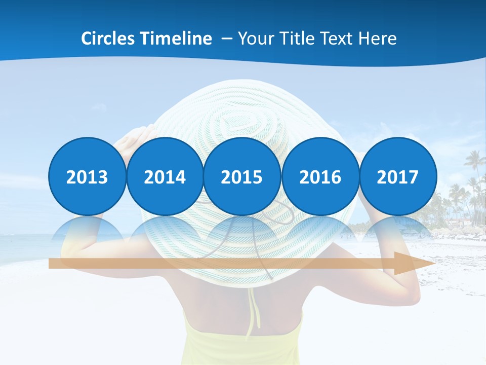 Mexican Girl Ocean PowerPoint Template