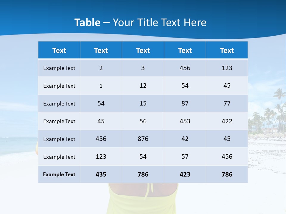 Mexican Girl Ocean PowerPoint Template