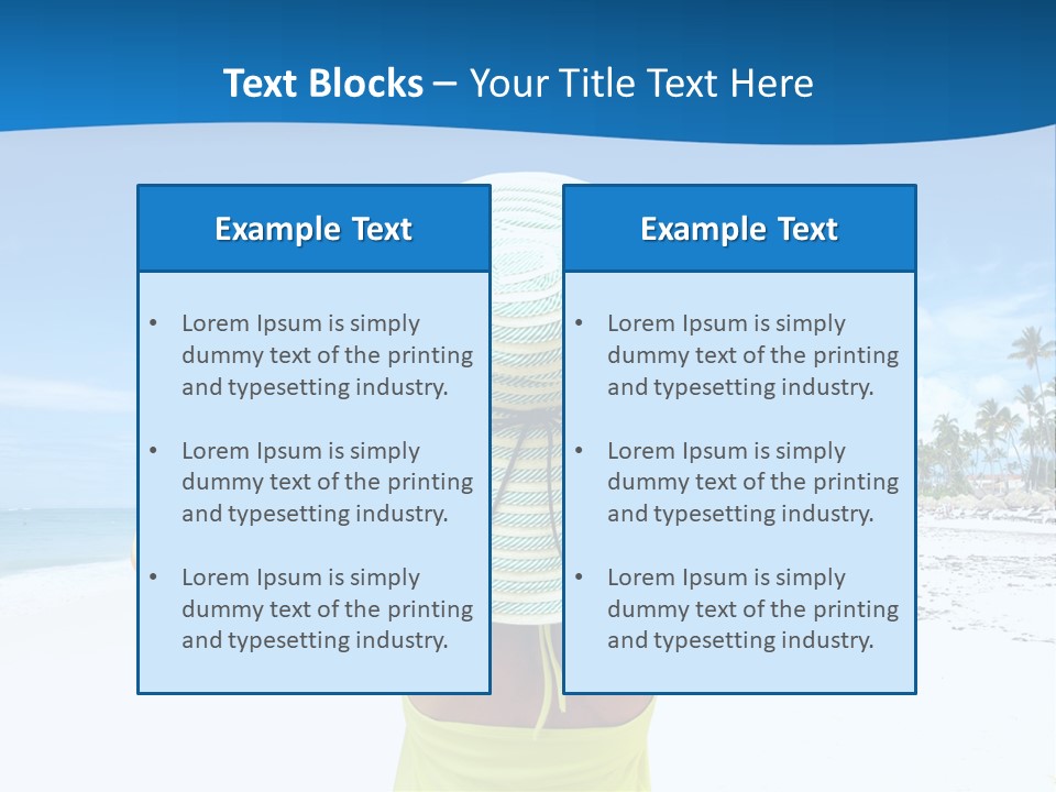 Mexican Girl Ocean PowerPoint Template