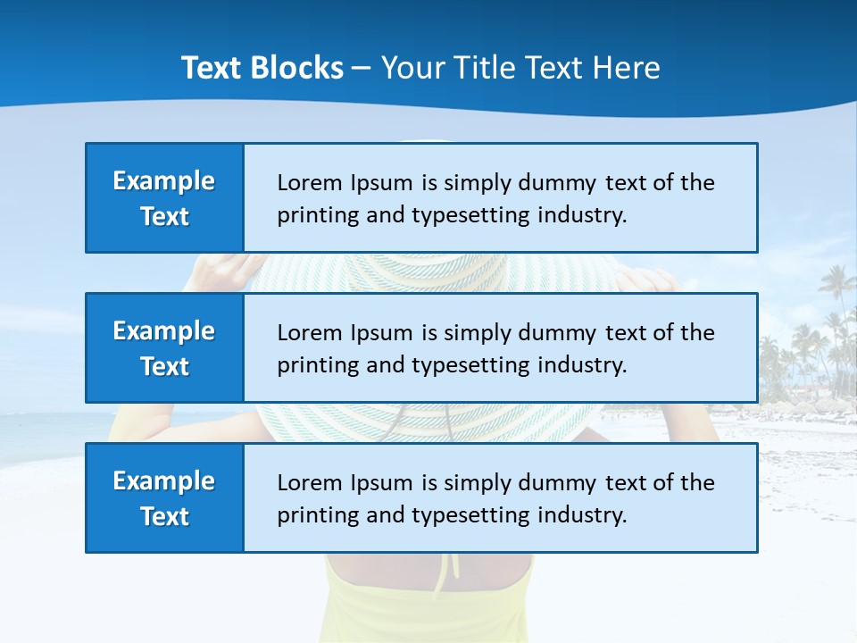 Mexican Girl Ocean PowerPoint Template