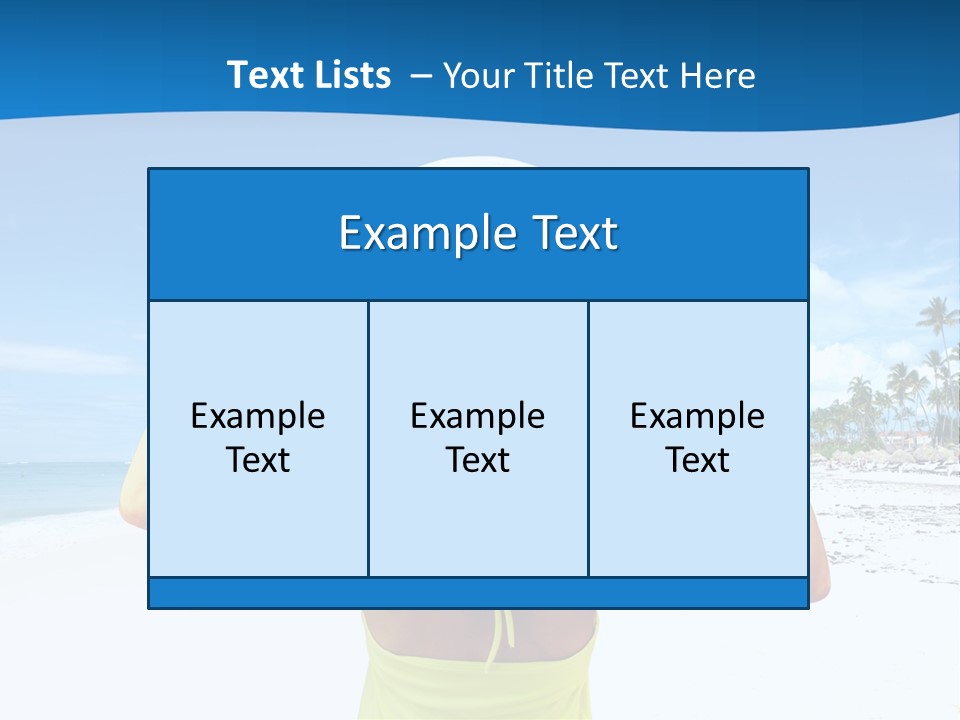 Mexican Girl Ocean PowerPoint Template