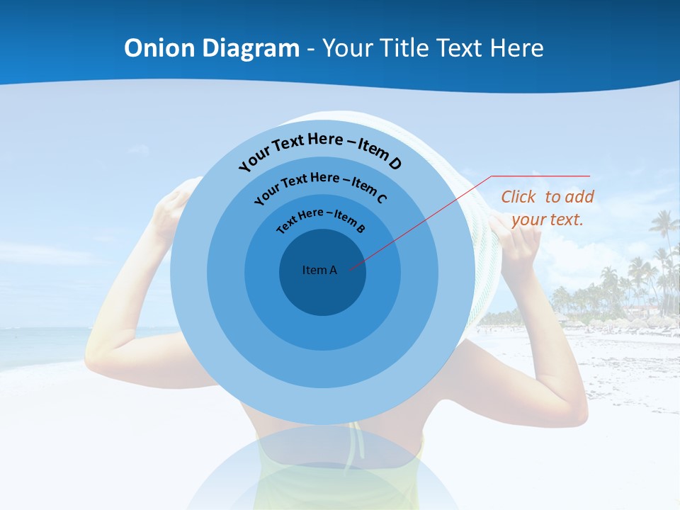 Mexican Girl Ocean PowerPoint Template