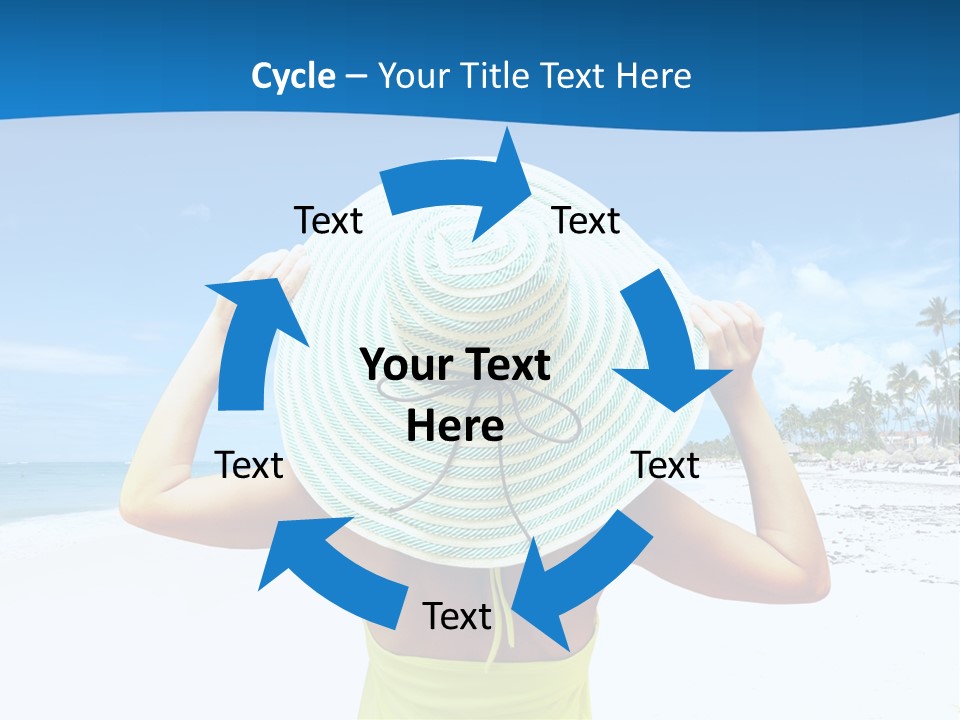 Mexican Girl Ocean PowerPoint Template