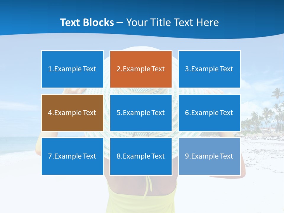 Mexican Girl Ocean PowerPoint Template