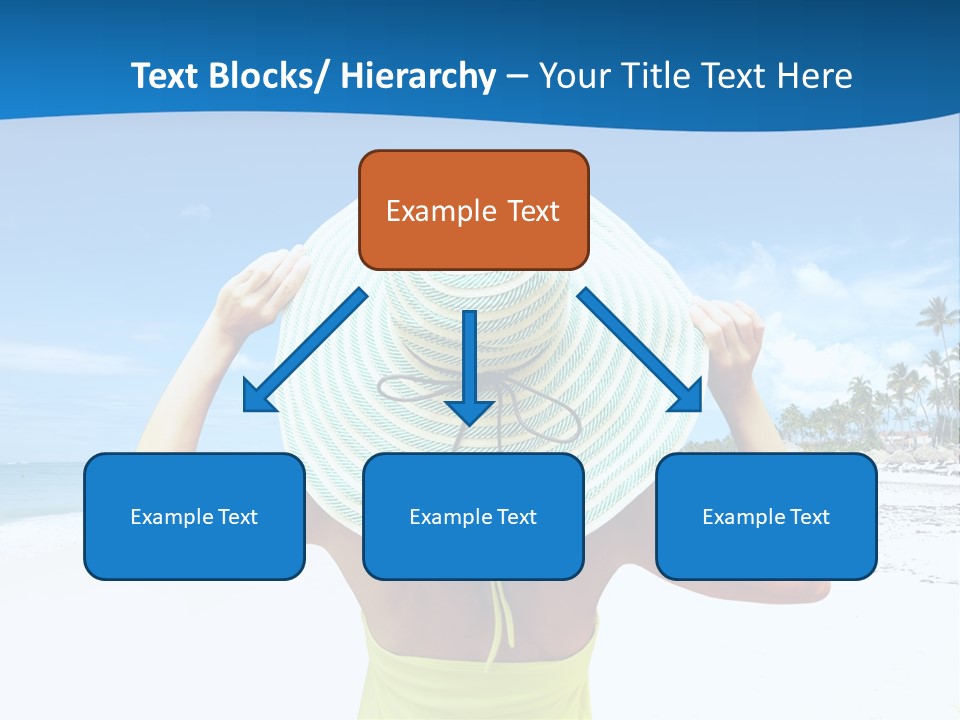 Mexican Girl Ocean PowerPoint Template