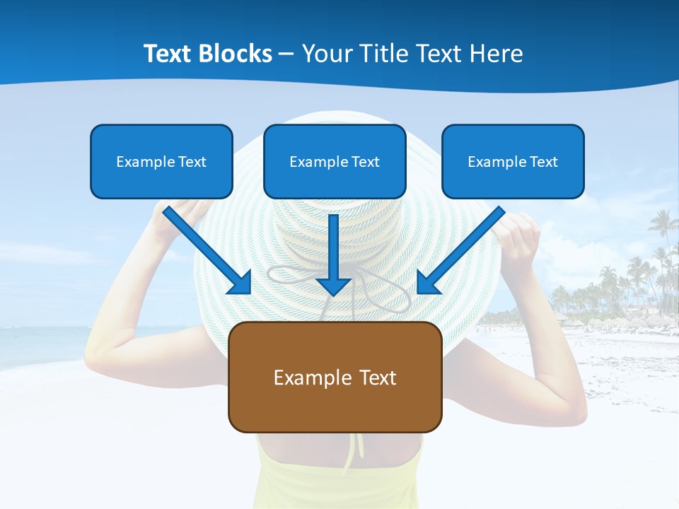 Mexican Girl Ocean PowerPoint Template
