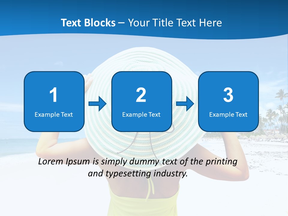 Mexican Girl Ocean PowerPoint Template