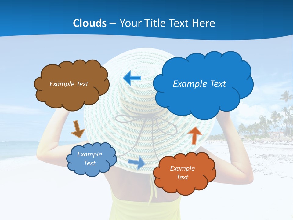 Mexican Girl Ocean PowerPoint Template