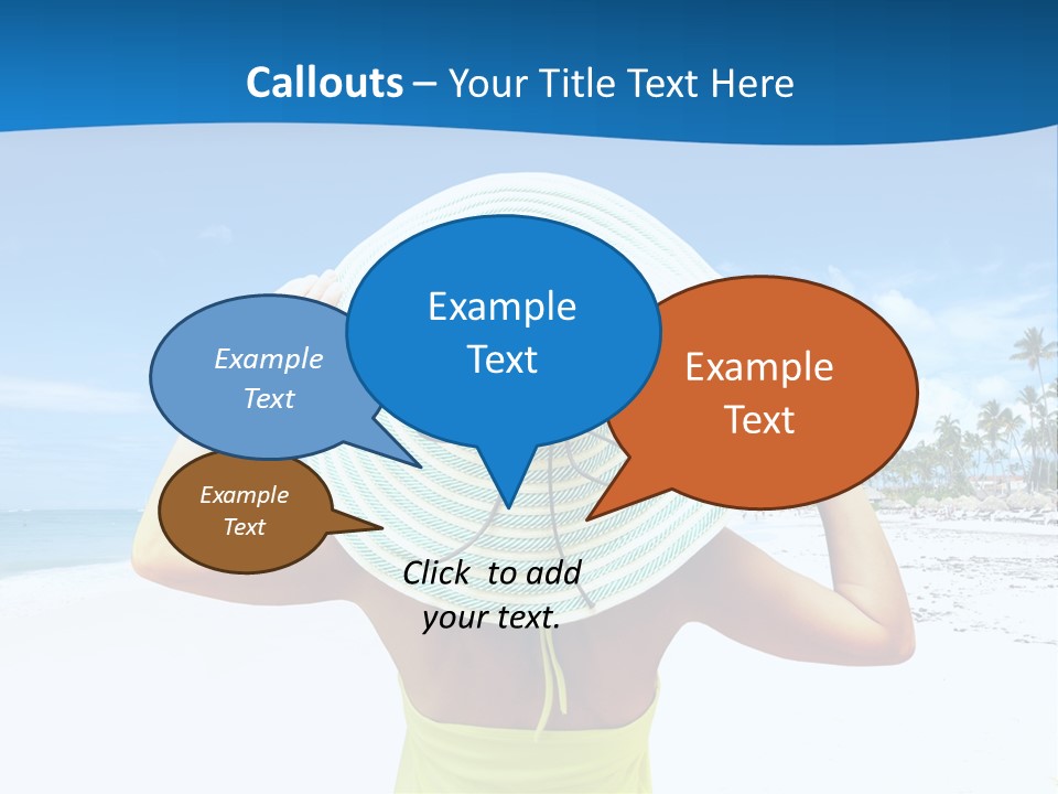 Mexican Girl Ocean PowerPoint Template