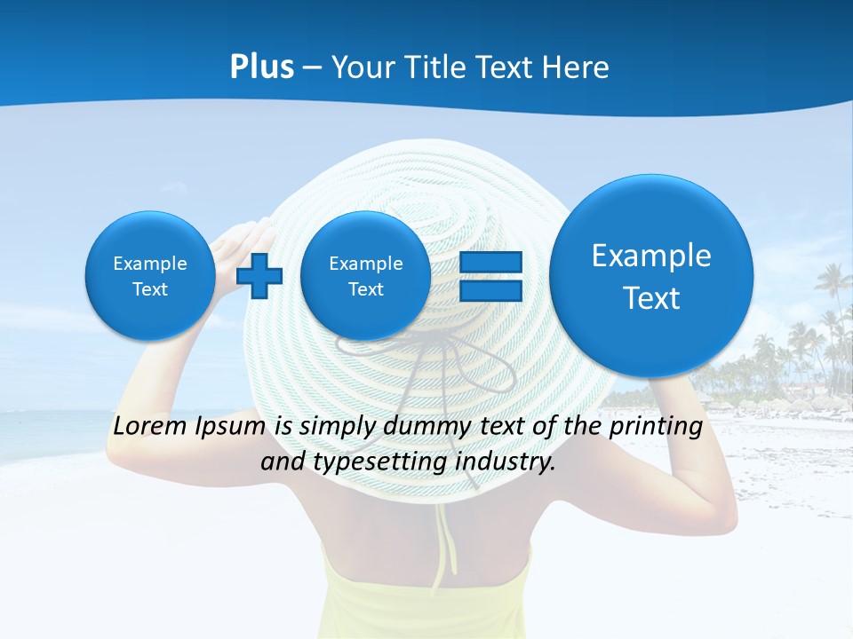 Mexican Girl Ocean PowerPoint Template