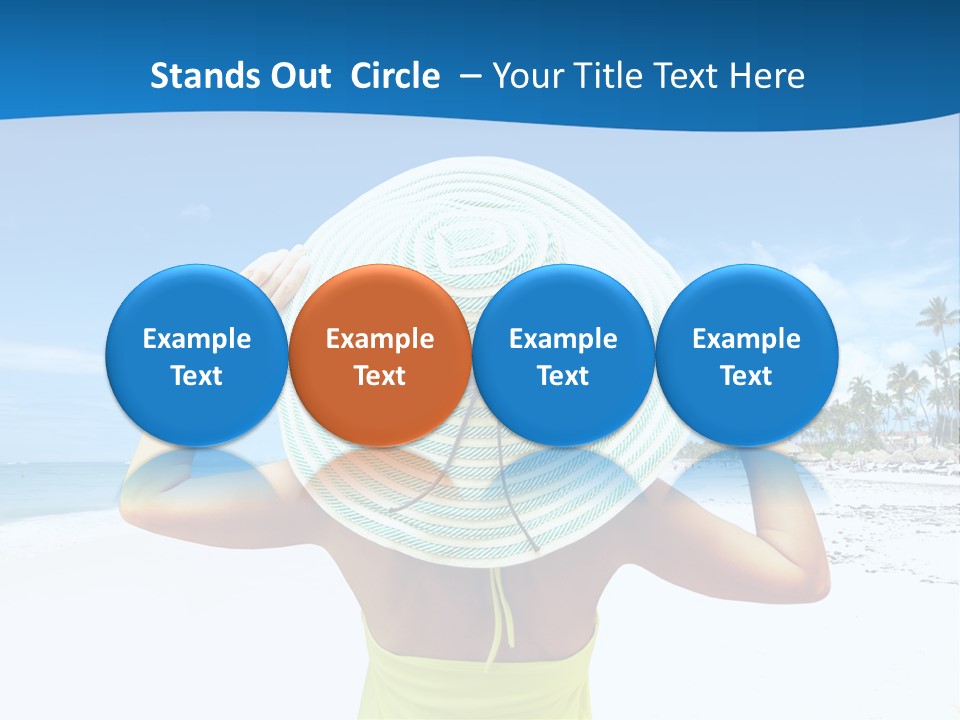 Mexican Girl Ocean PowerPoint Template