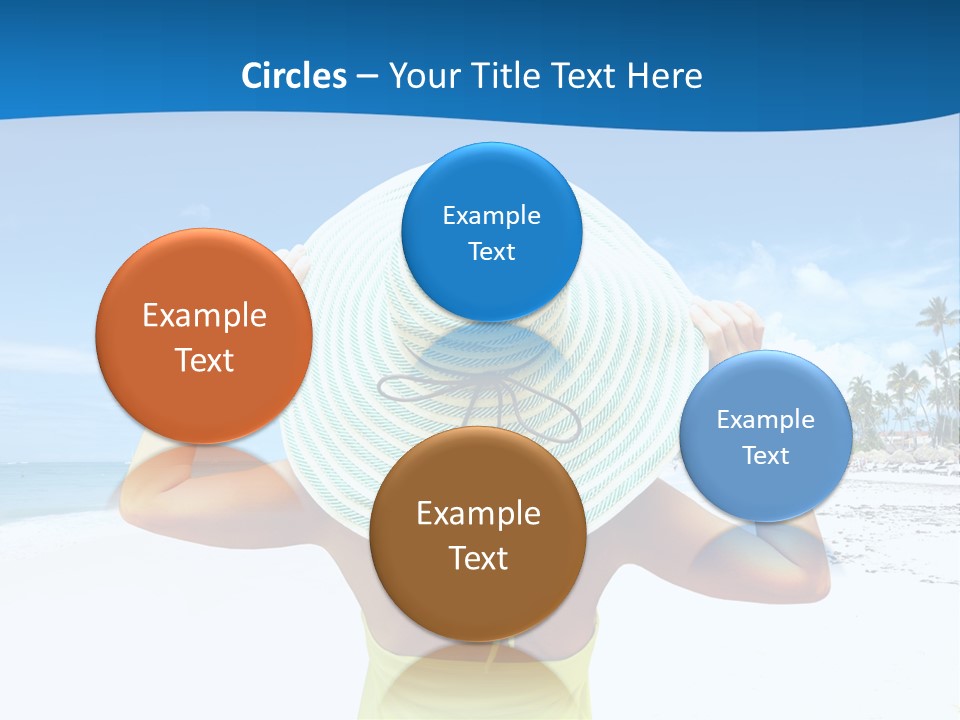 Mexican Girl Ocean PowerPoint Template