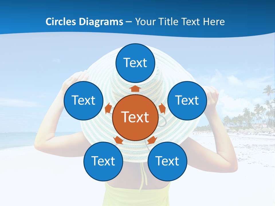 Mexican Girl Ocean PowerPoint Template