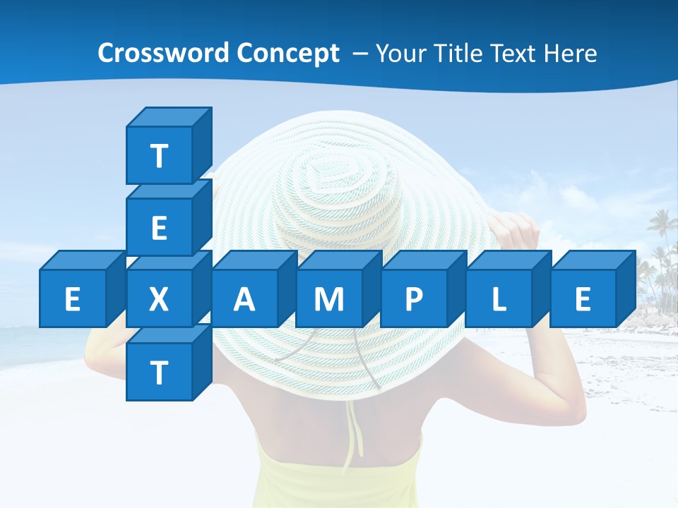 Mexican Girl Ocean PowerPoint Template