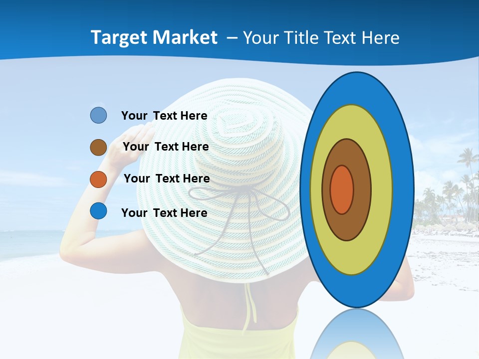 Mexican Girl Ocean PowerPoint Template