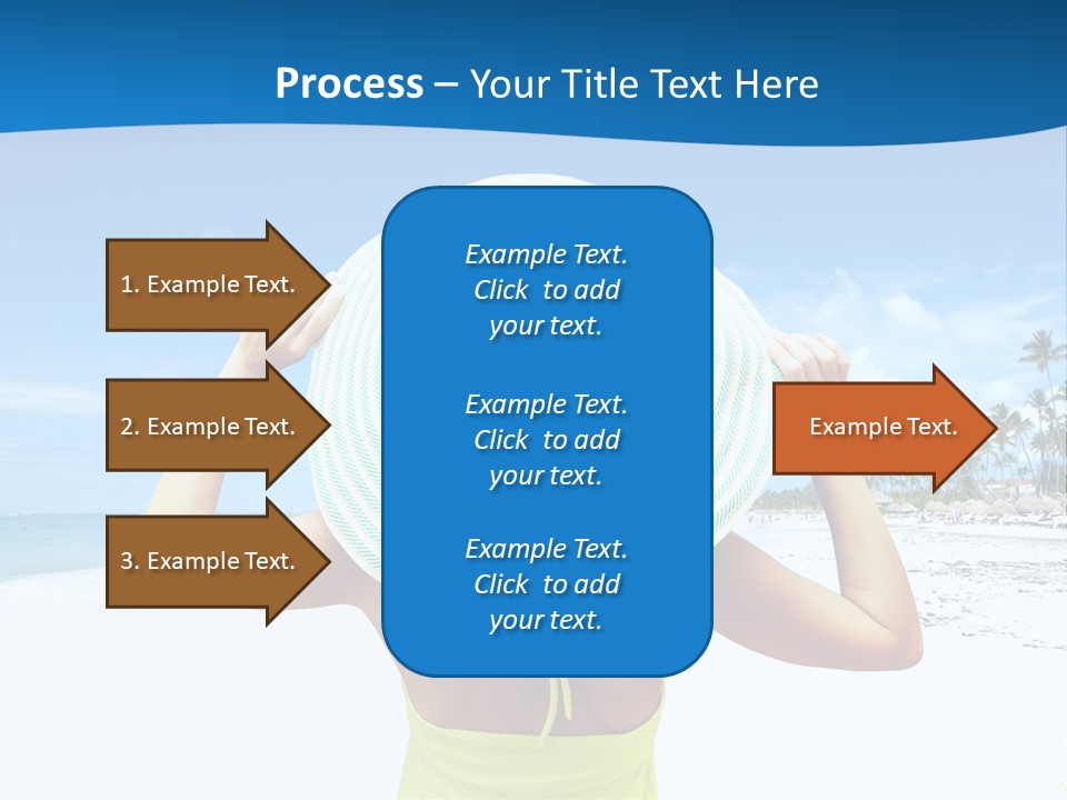 Mexican Girl Ocean PowerPoint Template