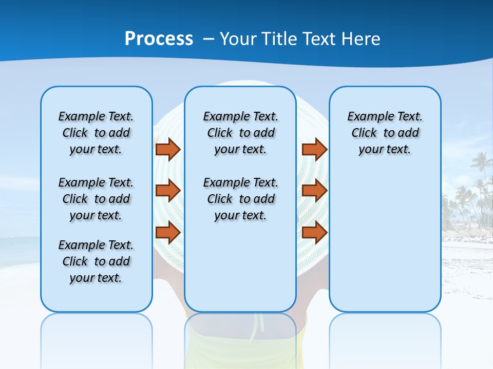 Mexican Girl Ocean PowerPoint Template