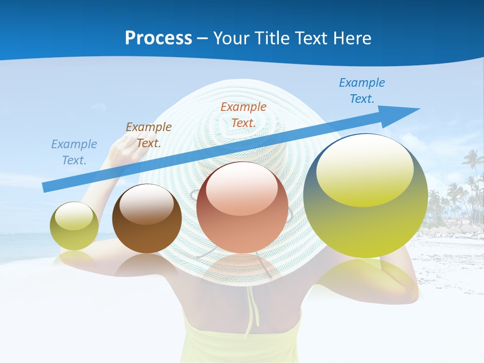 Mexican Girl Ocean PowerPoint Template