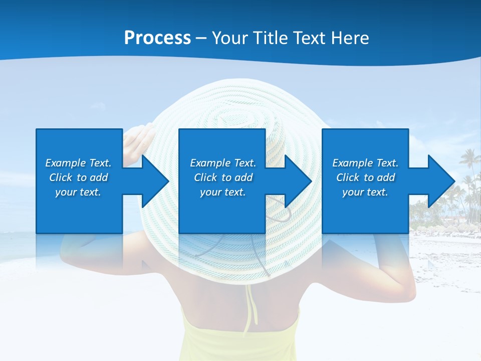 Mexican Girl Ocean PowerPoint Template