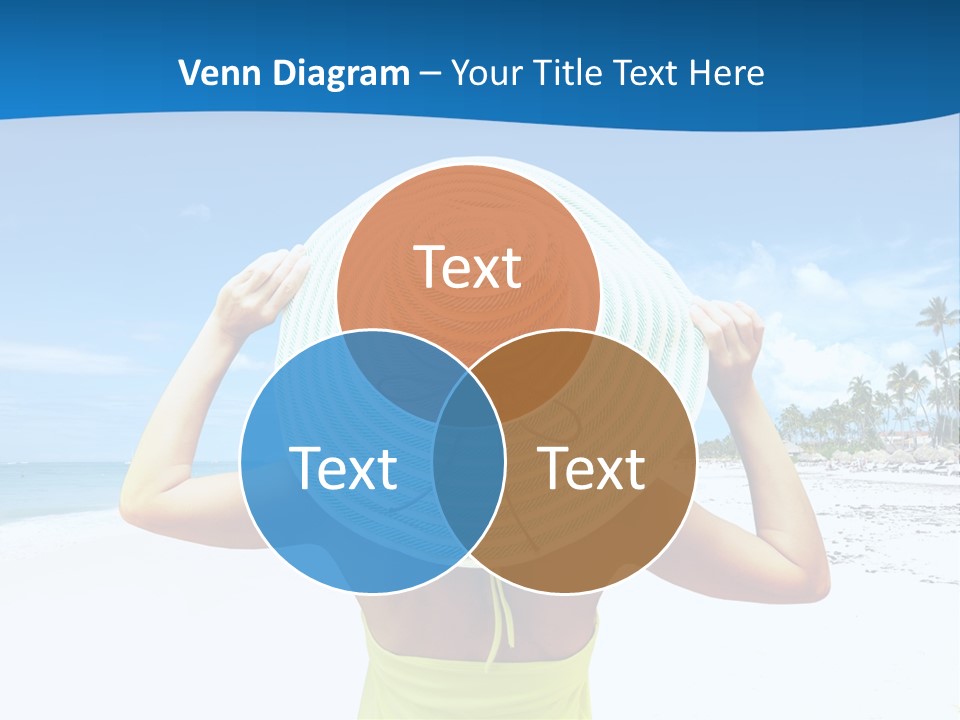 Mexican Girl Ocean PowerPoint Template