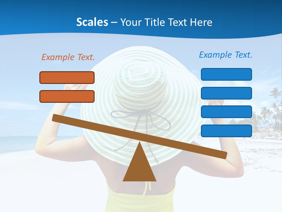 Mexican Girl Ocean PowerPoint Template