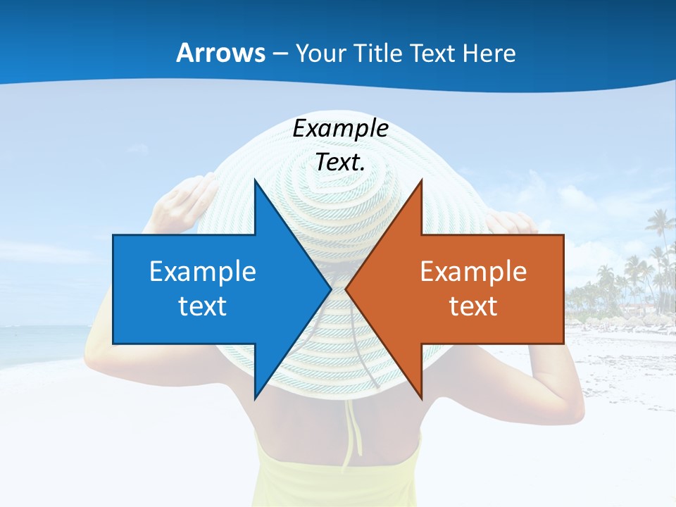 Mexican Girl Ocean PowerPoint Template