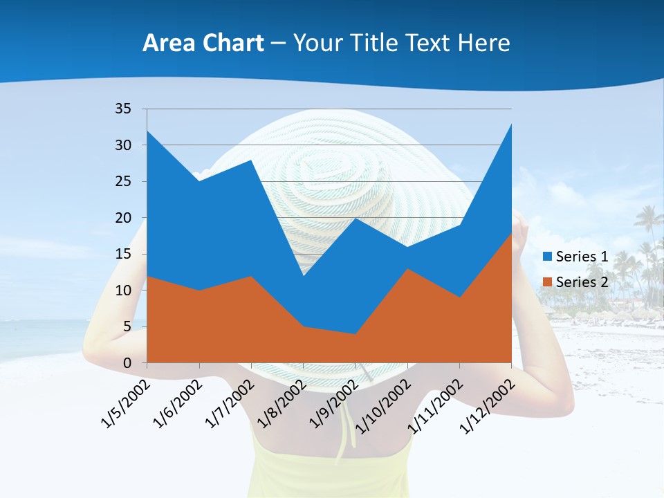 Mexican Girl Ocean PowerPoint Template