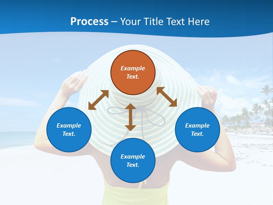 Mexican Girl Ocean PowerPoint Template