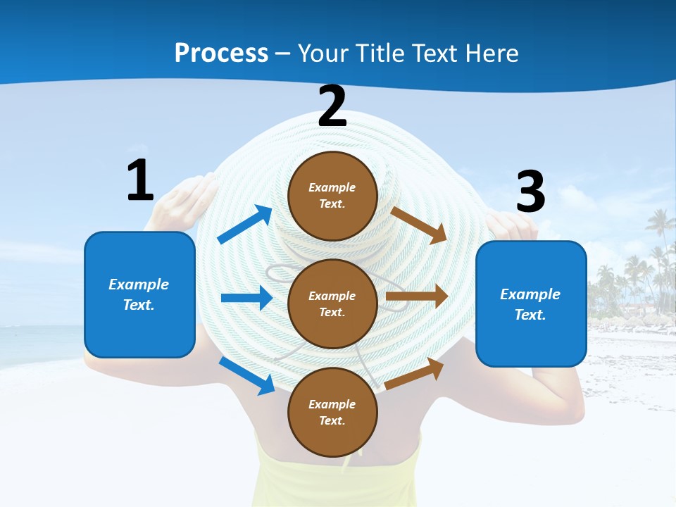 Mexican Girl Ocean PowerPoint Template