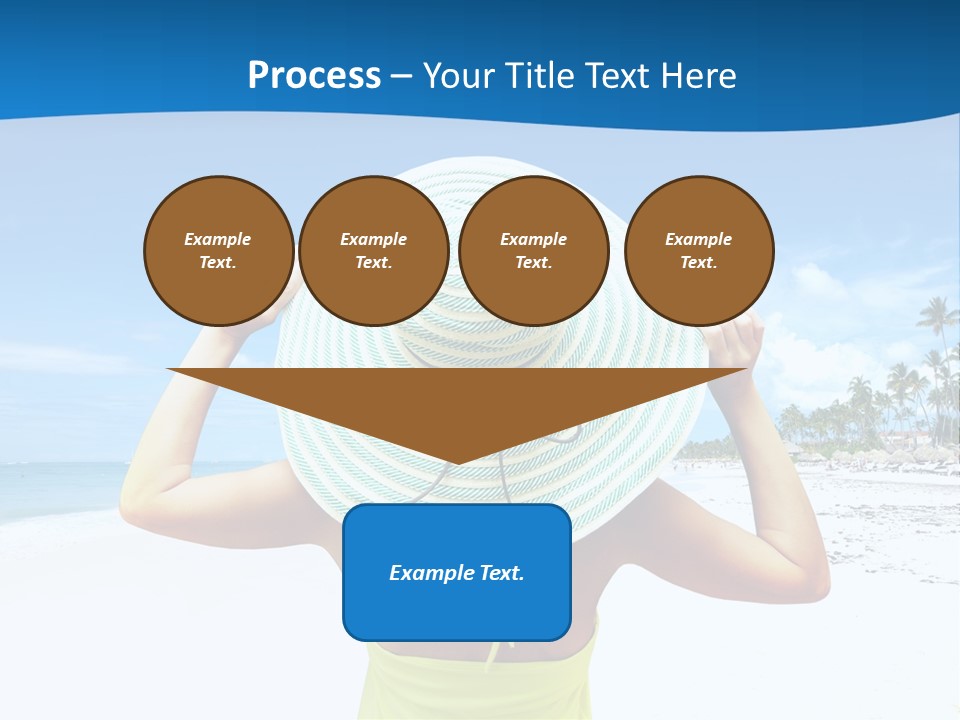 Mexican Girl Ocean PowerPoint Template