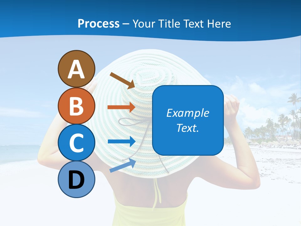 Mexican Girl Ocean PowerPoint Template