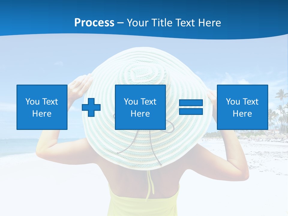 Mexican Girl Ocean PowerPoint Template