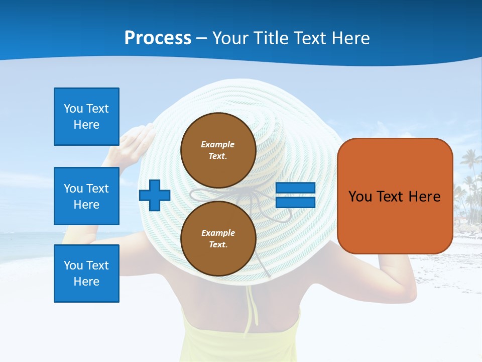 Mexican Girl Ocean PowerPoint Template