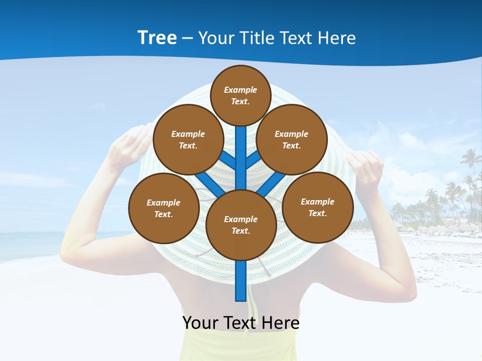 Mexican Girl Ocean PowerPoint Template