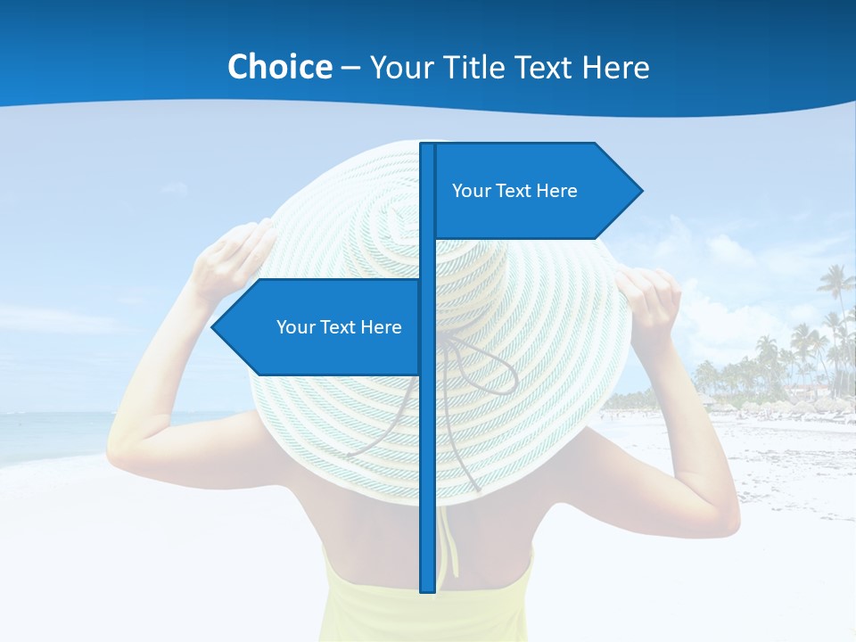 Mexican Girl Ocean PowerPoint Template