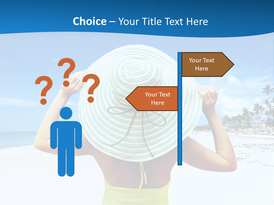 Mexican Girl Ocean PowerPoint Template