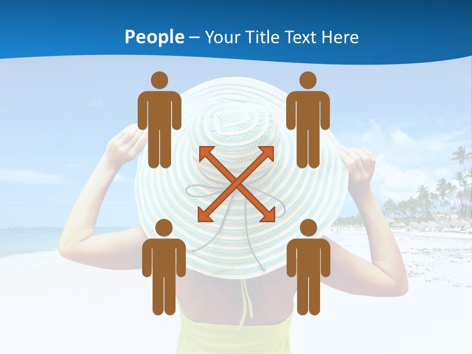 Mexican Girl Ocean PowerPoint Template