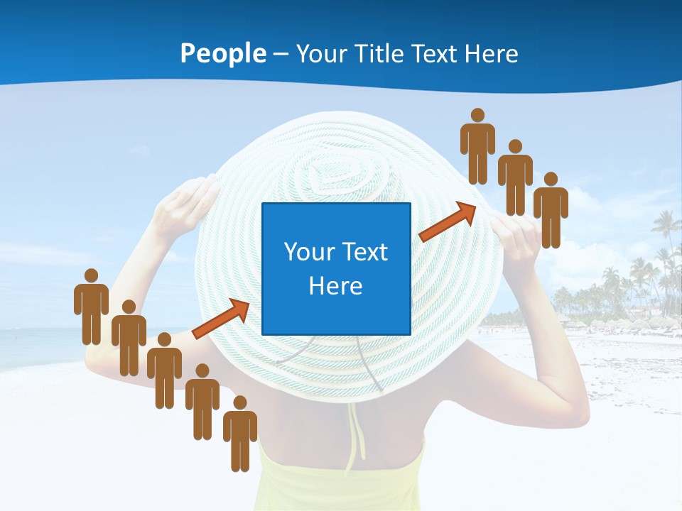 Mexican Girl Ocean PowerPoint Template