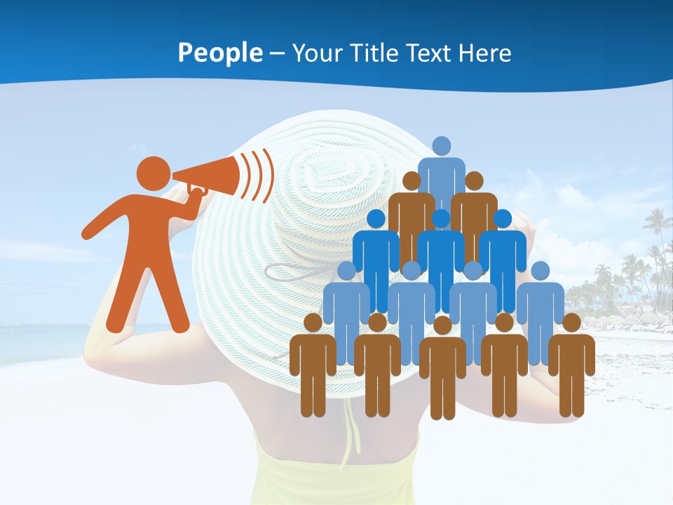 Mexican Girl Ocean PowerPoint Template