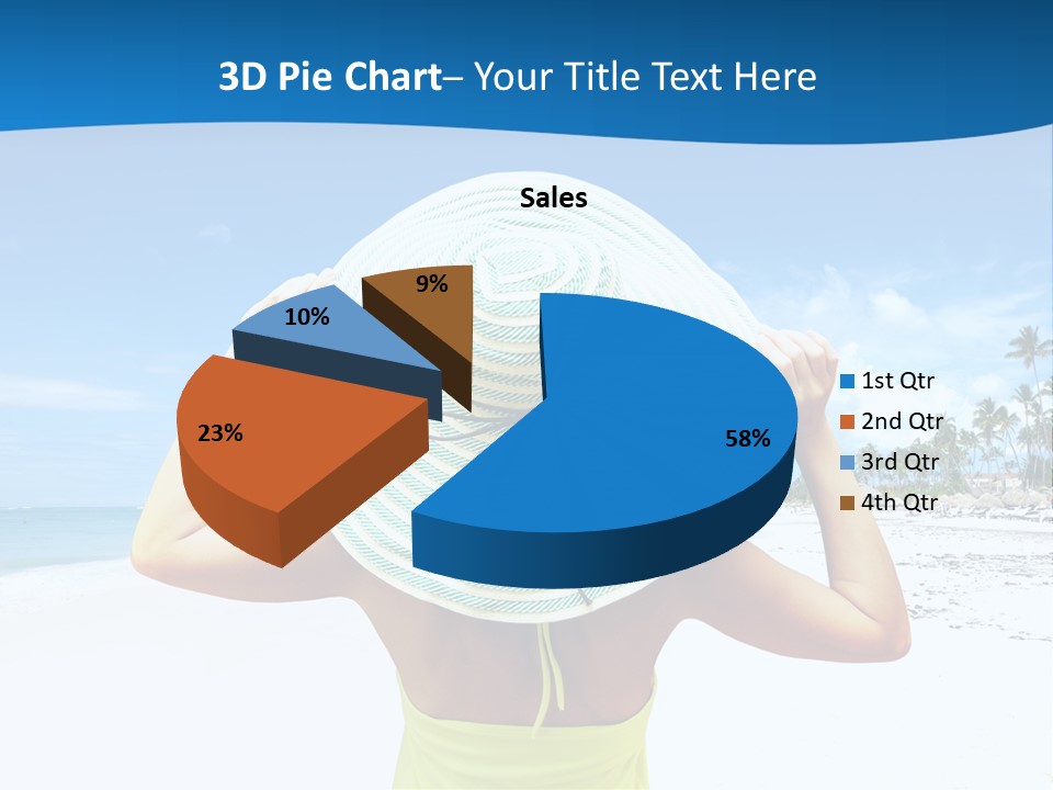 Mexican Girl Ocean PowerPoint Template