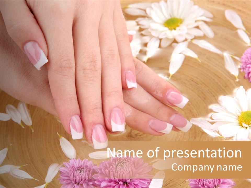 Beautiful Cosmetics Aromatherapy PowerPoint Template