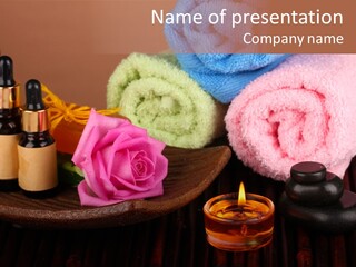 Bamboo Concept Oil PowerPoint Template