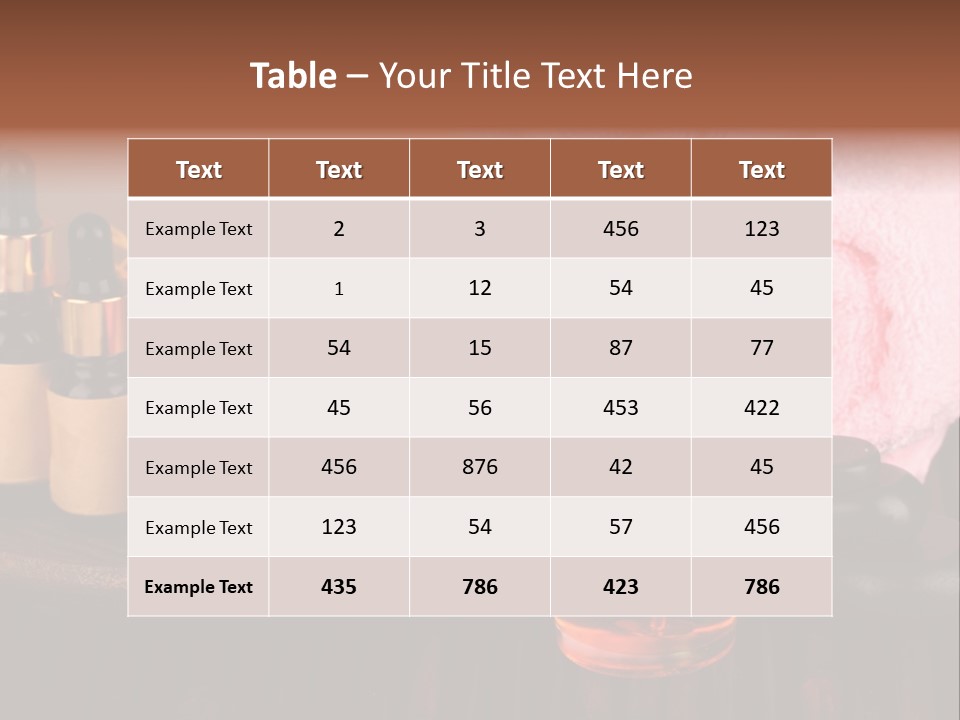 Bamboo Concept Oil PowerPoint Template