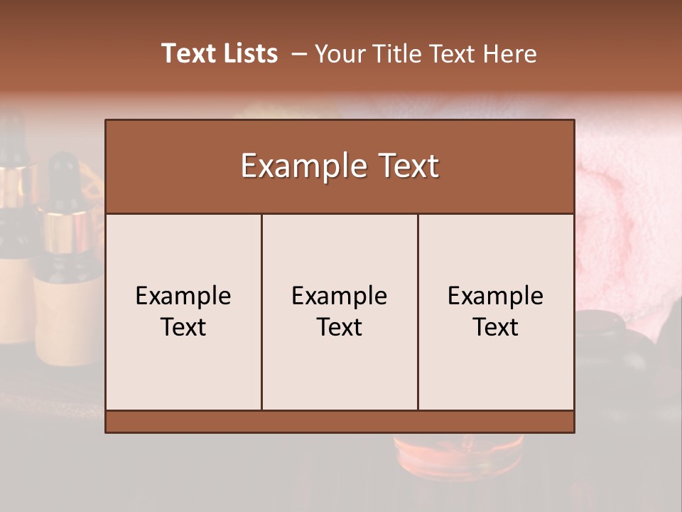 Bamboo Concept Oil PowerPoint Template