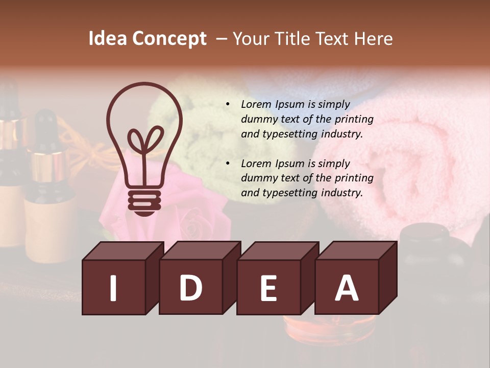 Bamboo Concept Oil PowerPoint Template