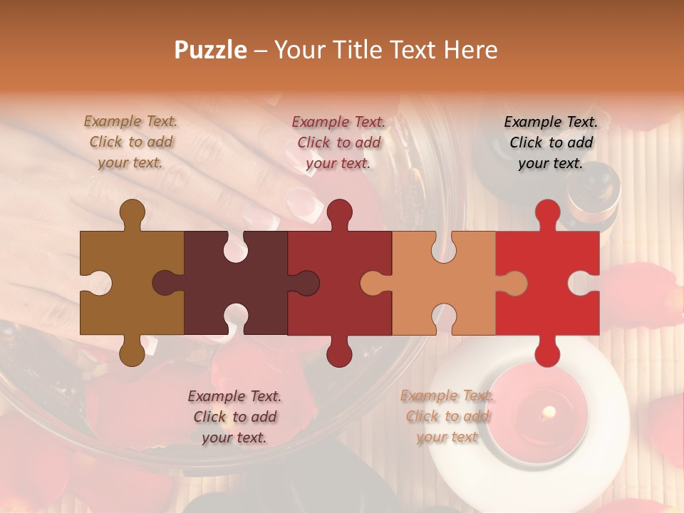 Petals Pink Water PowerPoint Template