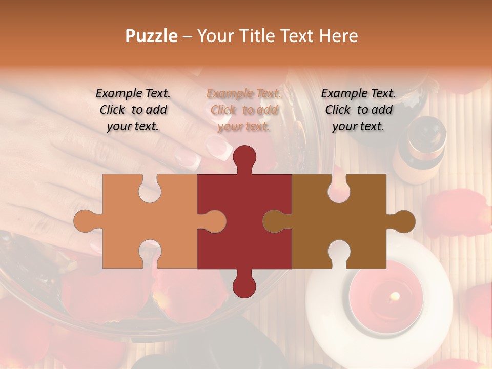 Petals Pink Water PowerPoint Template