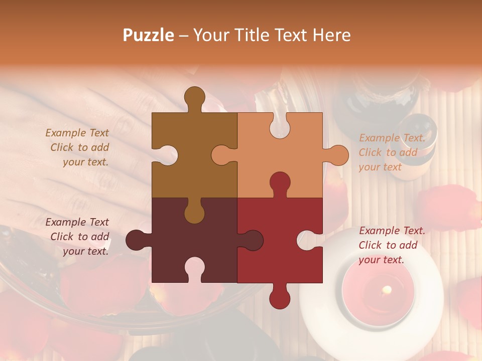 Petals Pink Water PowerPoint Template