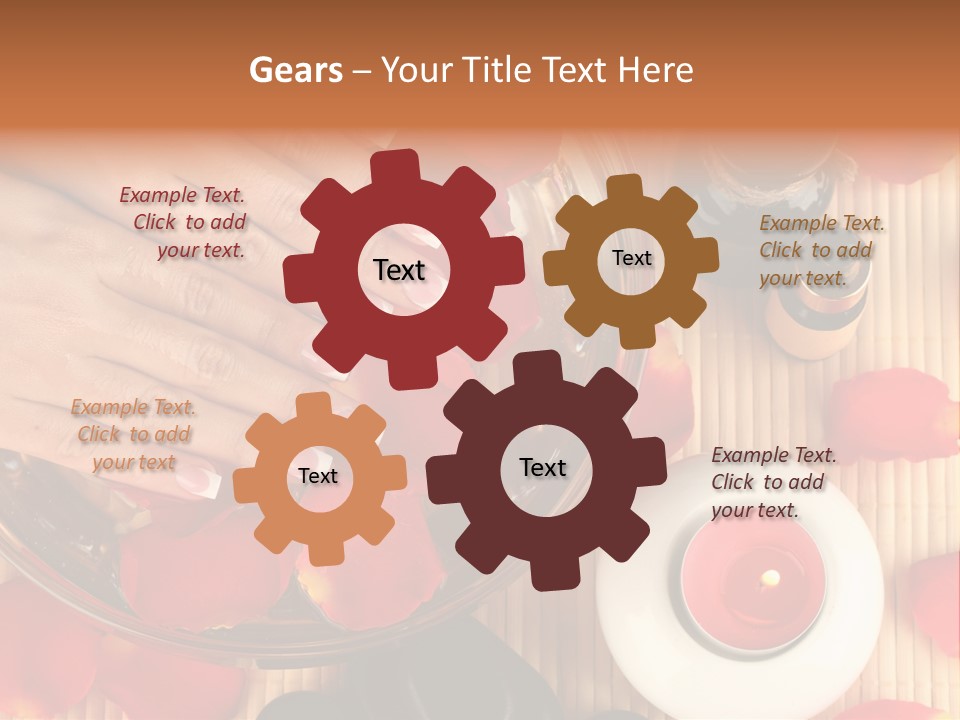 Petals Pink Water PowerPoint Template